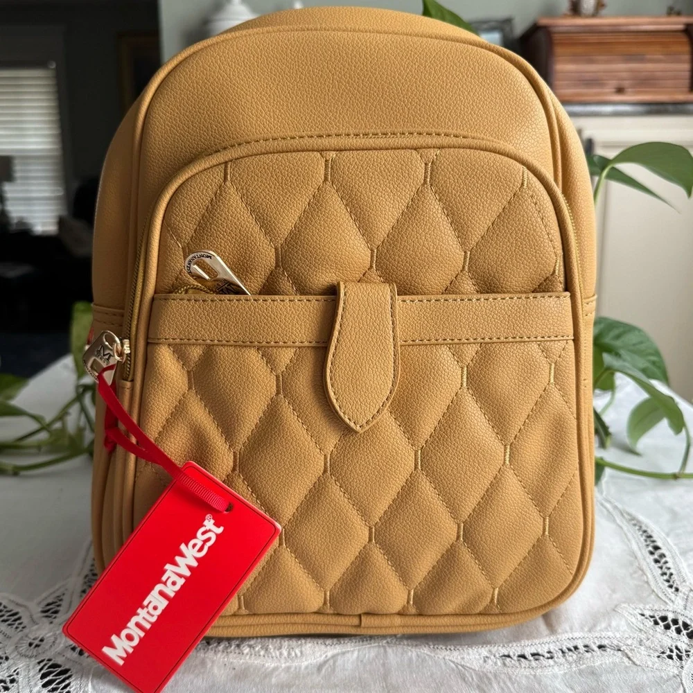 Montana West  Quilted Backpack Trio NIB - Picture 2 of 11